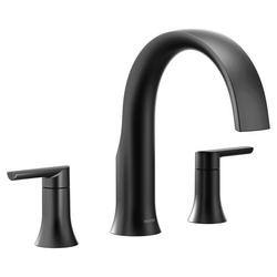 Two Handle Roman Tub Faucet in Matte Black (Trim Only)