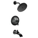 Moen Matte Black Single Handle Single Function Bathtub & Shower Faucet (Trim Only) 