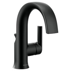 Single Handle Monoblock Bathroom Sink Faucet in Matte Black