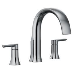 Two Handle Roman Tub Faucet in Polished Chrome (Trim Only)