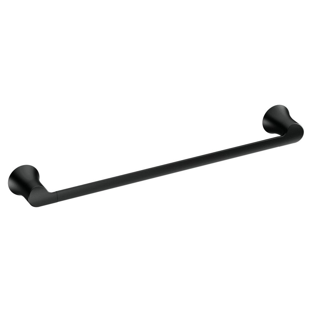 Creative Specialties International Matte Black 18 in. Zinc Towel Bar 