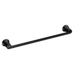 18 in. Zinc Towel Bar in Matte Black