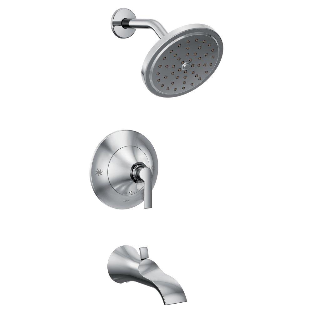 Moen Polished Chrome Single Handle Single Function Bathtub & Shower Faucet (Trim Only) 