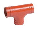 10 in. Grooved Painted Ductile Iron Tee