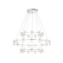 40-1/2 in. 132W 33-Light Integrated LED Chandelier in Chrome