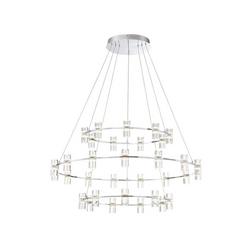 40-1/2 in. 132W 33-Light Integrated LED Chandelier in Chrome