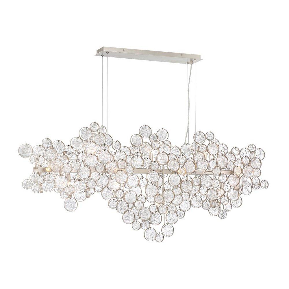 Eurofase Champagne Silver 40W 15-Light Halogen Chandelier 