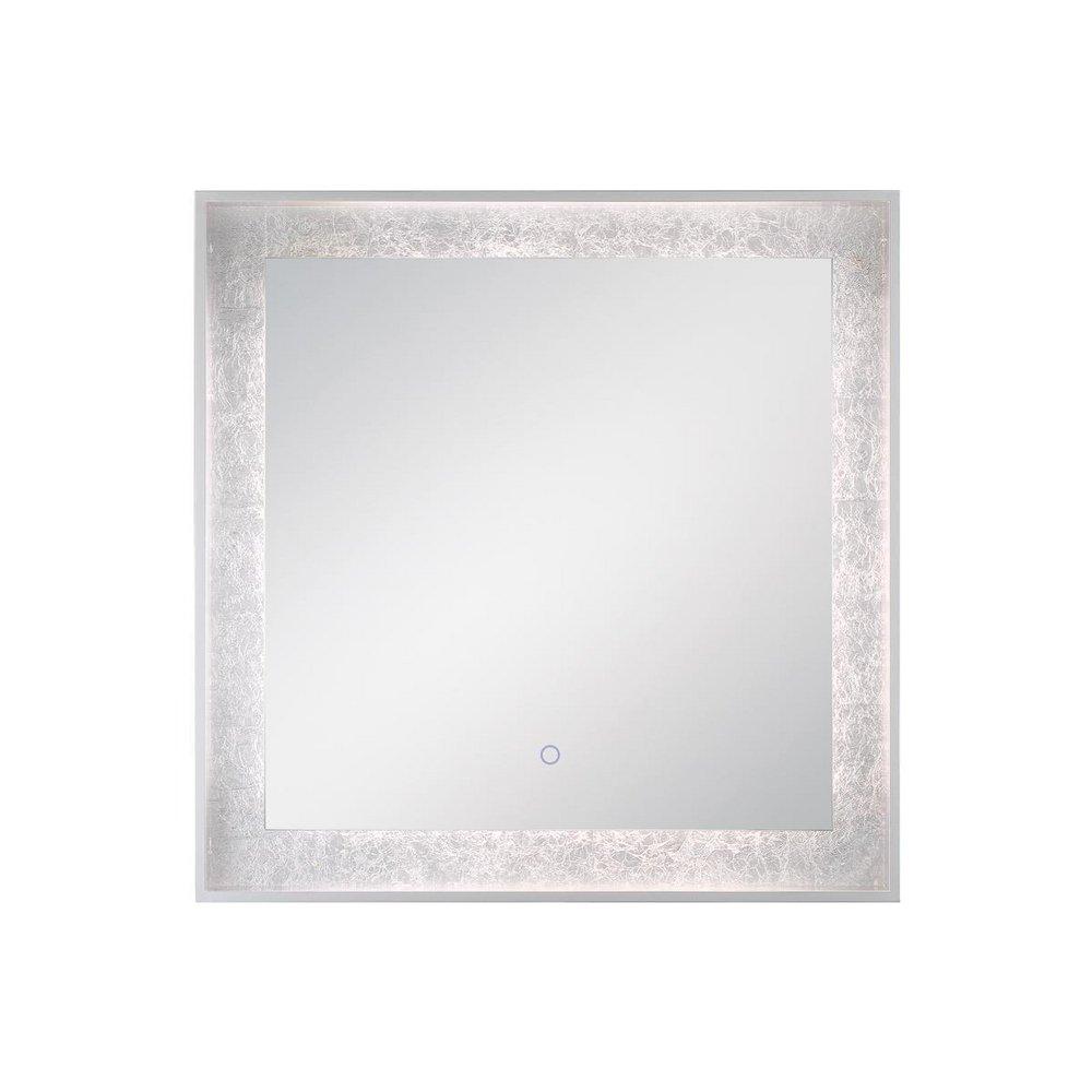 Eurofase Silver 32 x 32 in. Square Edge Mirror 