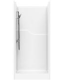 EverFab White 38 x 38-1/2 x 80-3/4 in. Alcove Shower Unit 