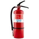 9.2 lb. Dry Powder, Steel and Plastic Fire Extinguisher in White