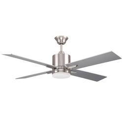 52 in. 54W 4-Blade Ceiling Fan in Brushed Polished Nickel