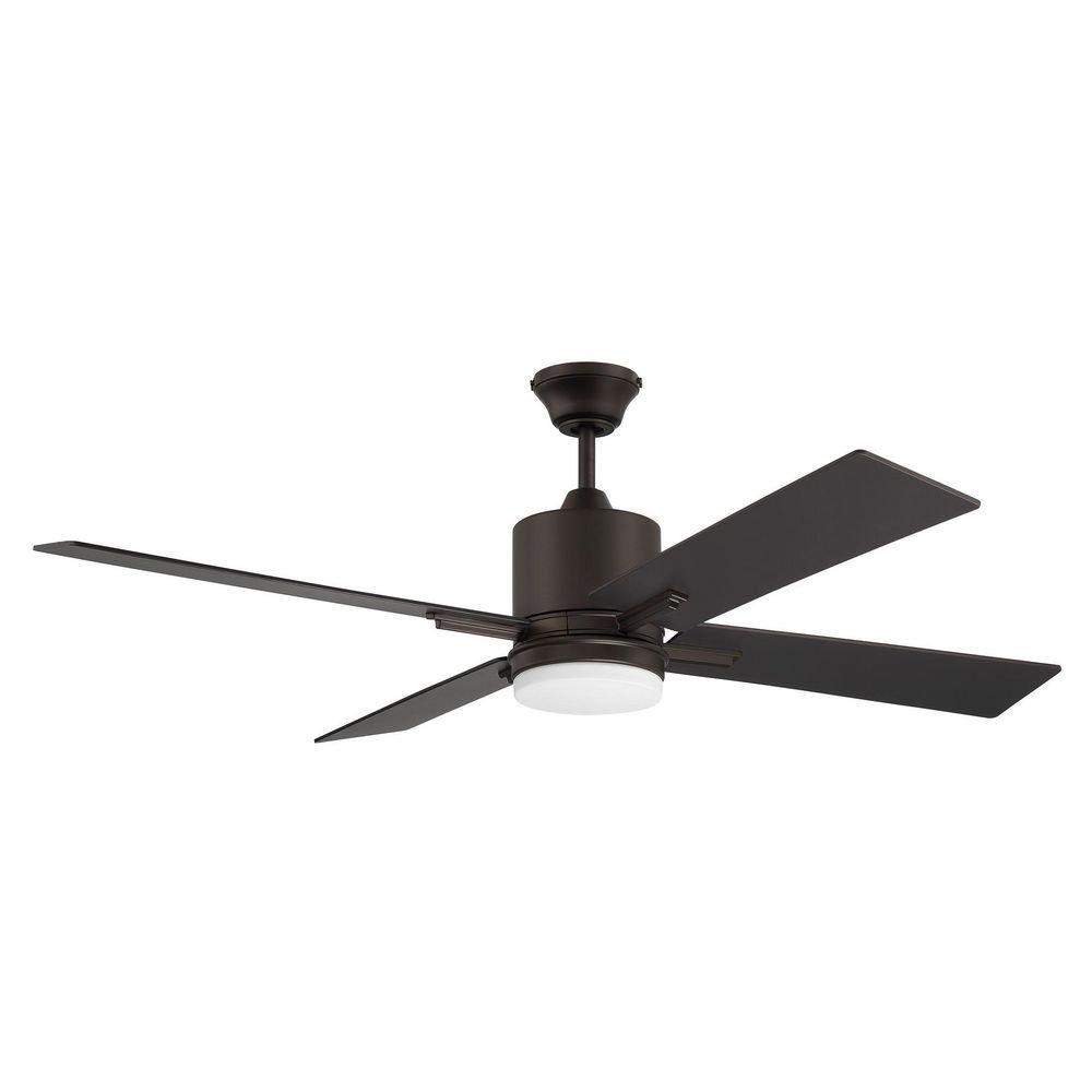 Craftmade Espresso 52 in. 54W 4-Blade 1-Light Ceiling Fan 