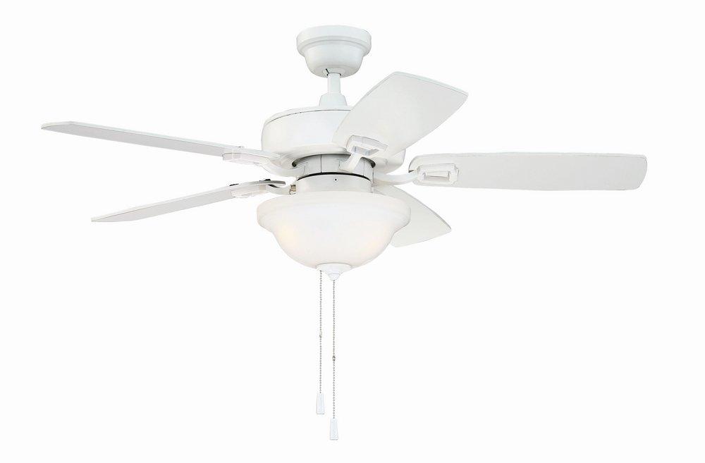 Craftmade White 52" TWIST N CLICK CEILING FAN IN WHITE 