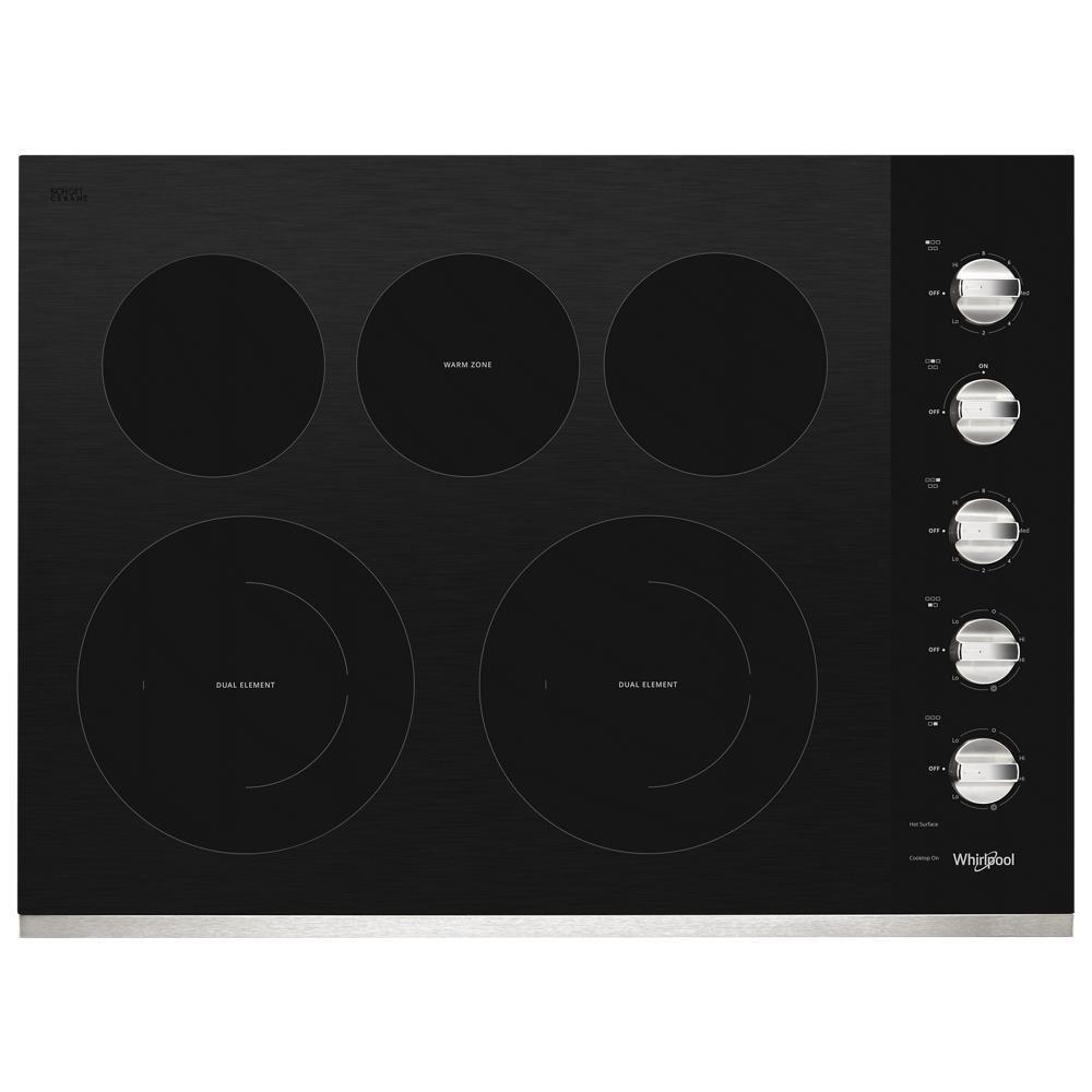 Whirlpool Stainless Steel 5 Burner Radiant Cooktop 