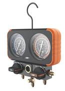 1/4 in. Manifold Gauge Dual Head with 5 ft. Hose