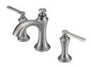 Gerber Plumbing Brushed Nickel Two Handle Widespread Bathroom Sink Faucet Lever Handle 