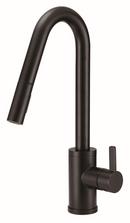 Single Handle Pull Down Kitchen Faucet in Satin Black