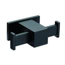 2-Hook Robe Hook in Satin Black