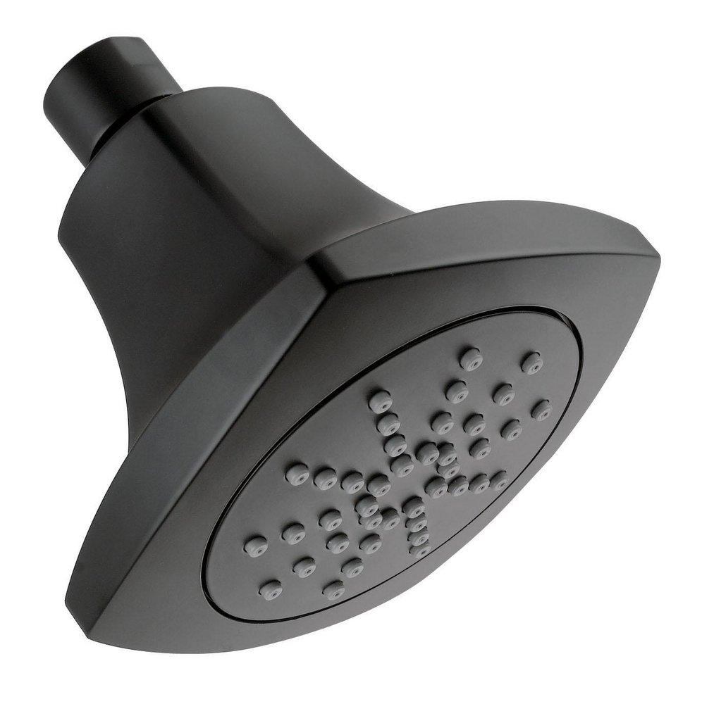 Gerber Plumbing Satin Black Single Function Full Showerhead 