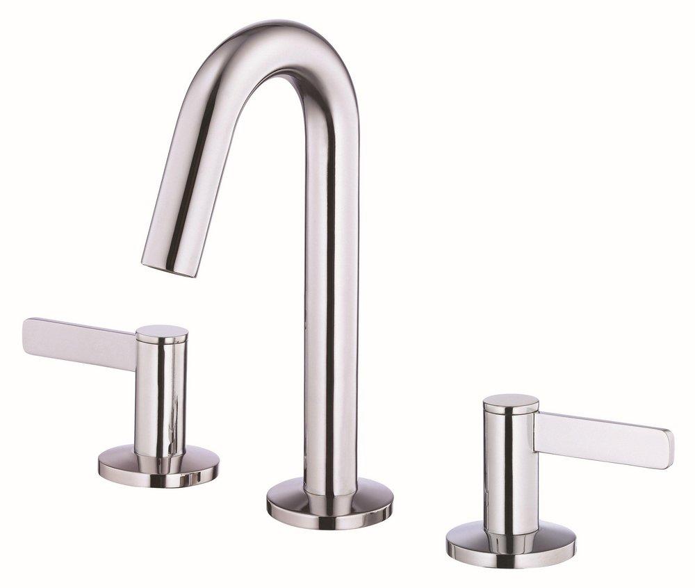 Gerber Plumbing Chrome Two Handle Widespread Bathroom Sink Faucet Lever Handle 