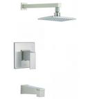 Single Handle Single Bathtub & Shower Faucet in Brushed Nickel Trim Only