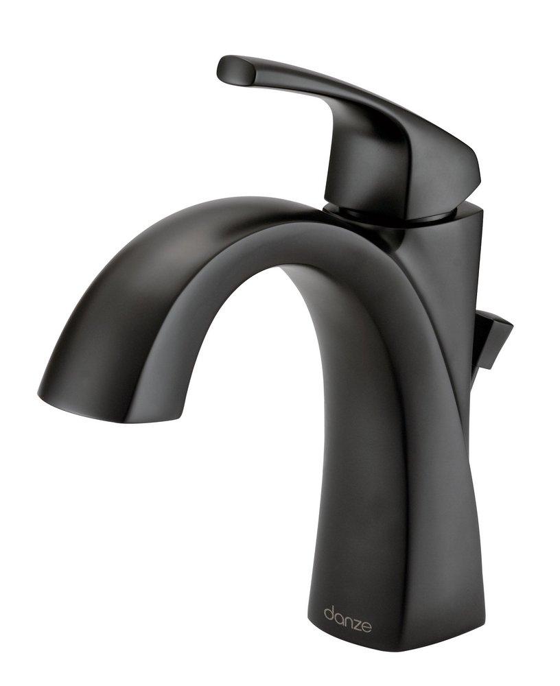 Gerber Plumbing Satin Black Single Handle Monoblock Bathroom Sink Faucet Lever Handle 