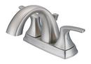 Gerber Plumbing Brushed Nickel Two Handle Centerset Bathroom Sink Faucet Lever Handle 