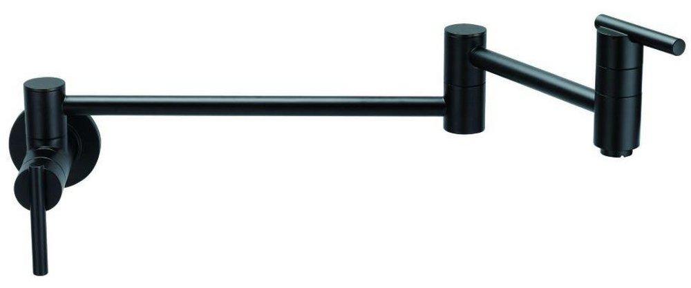Gerber Plumbing Satin Black Two Handle Lever Pot Filler 