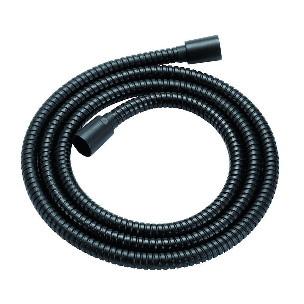 Gerber Plumbing Satin Black 1/2 x 72 in. NPSM Brass and Metal Shower Hose 