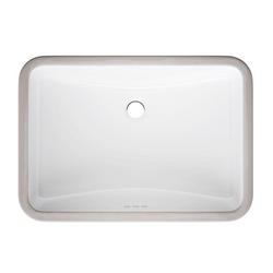 22-13/16 in. Undermount Rectangular Vitreous China Bathroom Sink in White