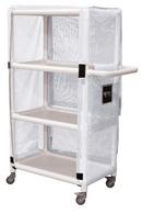 Royal Basket Trucks White PVC Linen Cart 