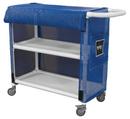 Royal Basket Trucks Blue PVC Linen Cart 