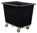 Royal Basket Trucks Black Poly Truck with Wood Base 