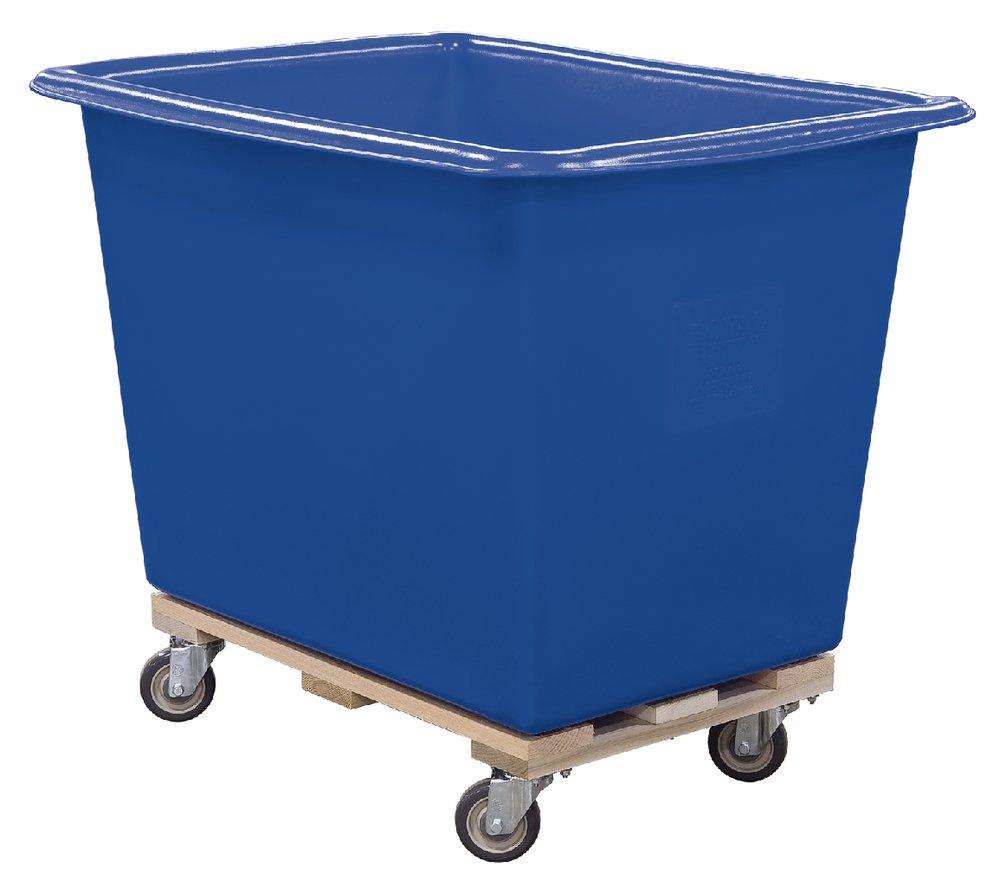 Royal Basket Trucks Blue Poly Truck with Wood Base 