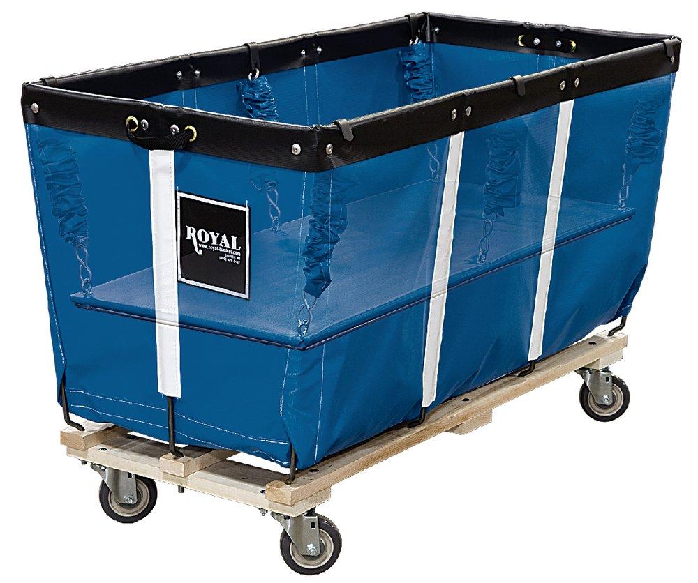 Royal Basket Trucks Blue Steel Flatwork Ironer Truck 