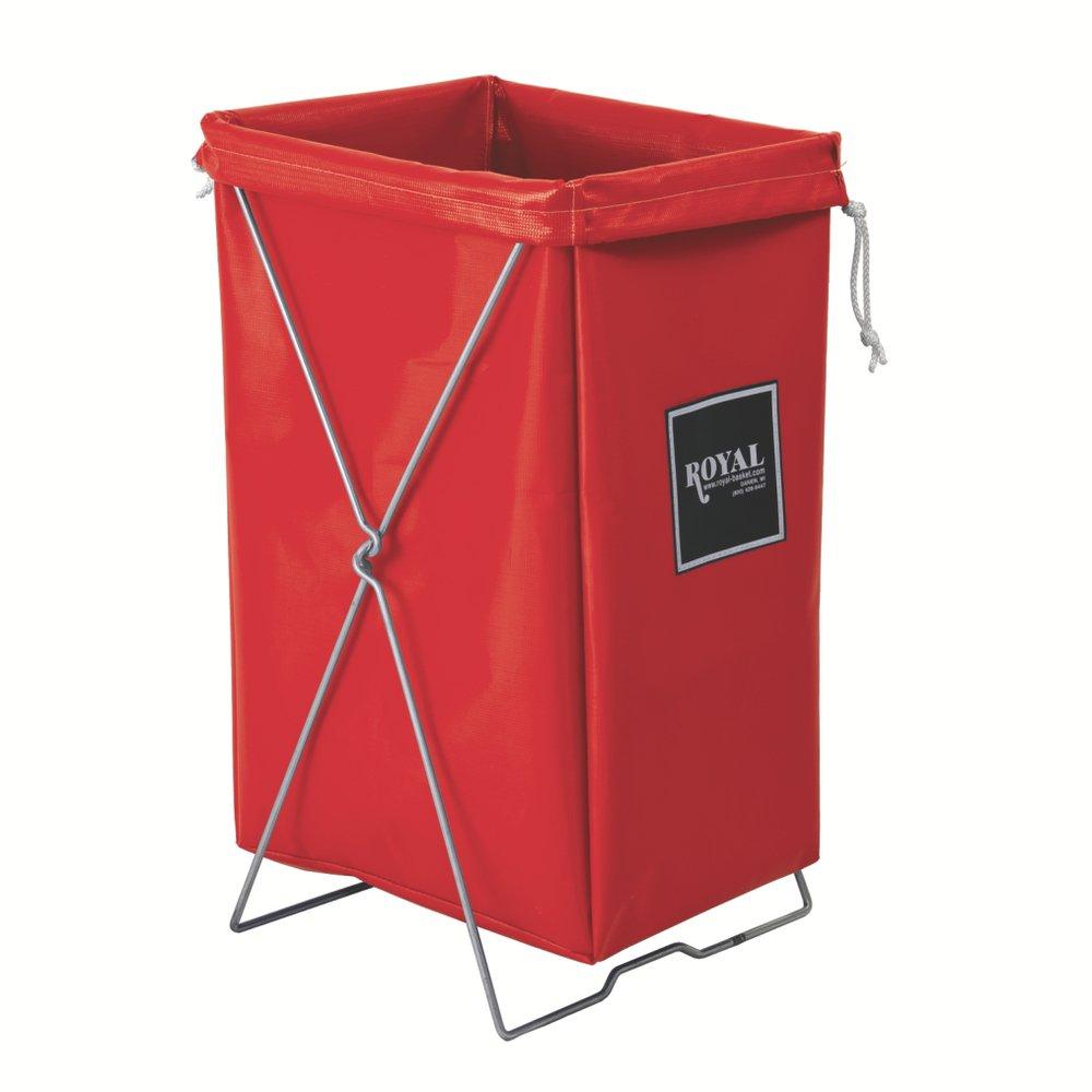 Royal Basket Trucks Red Vinyl Hamper 