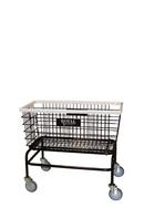 Royal Basket Trucks Black Steel Wire Laundry Cart 