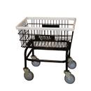 Royal Basket Trucks Black Steel Wire Laundry Cart 