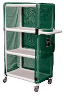 Royal Basket Trucks Green PVC Linen Cart 