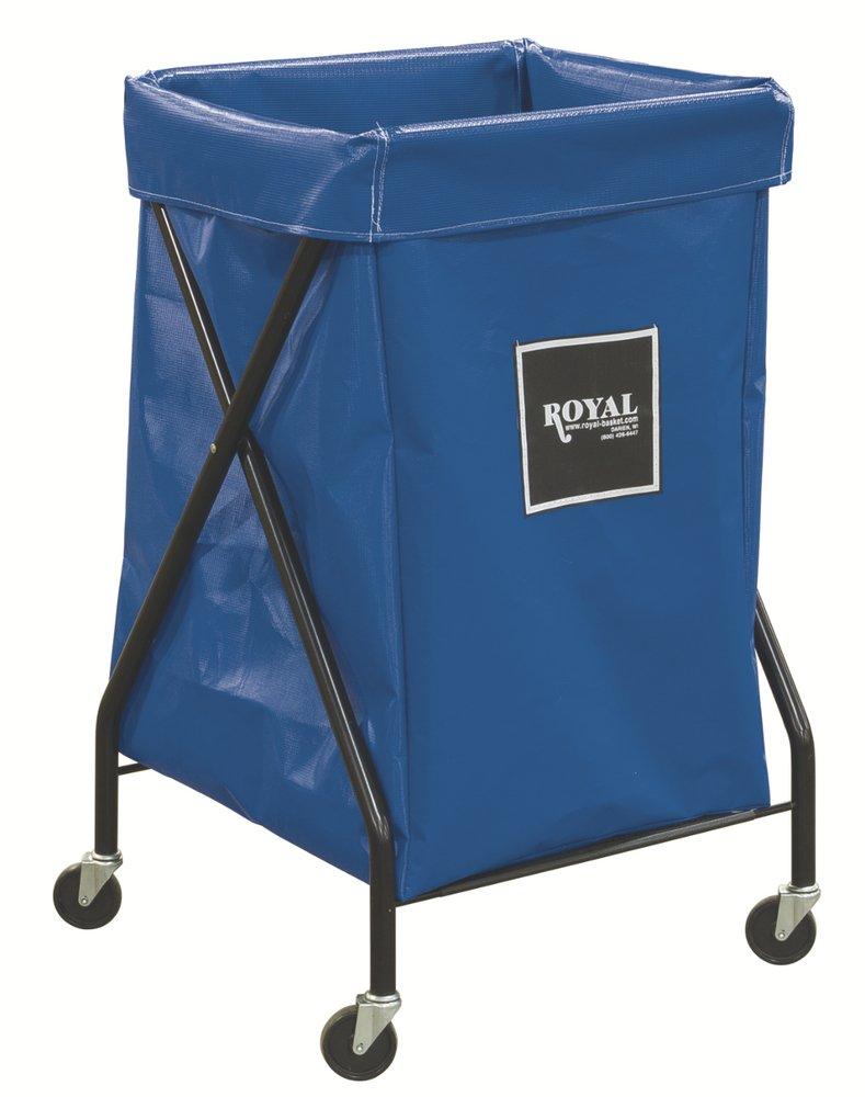 Royal Basket Trucks Blue Vinyl X-Frame Cart 