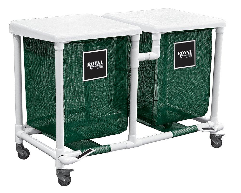 Royal Basket Trucks Green PVC Hamper 