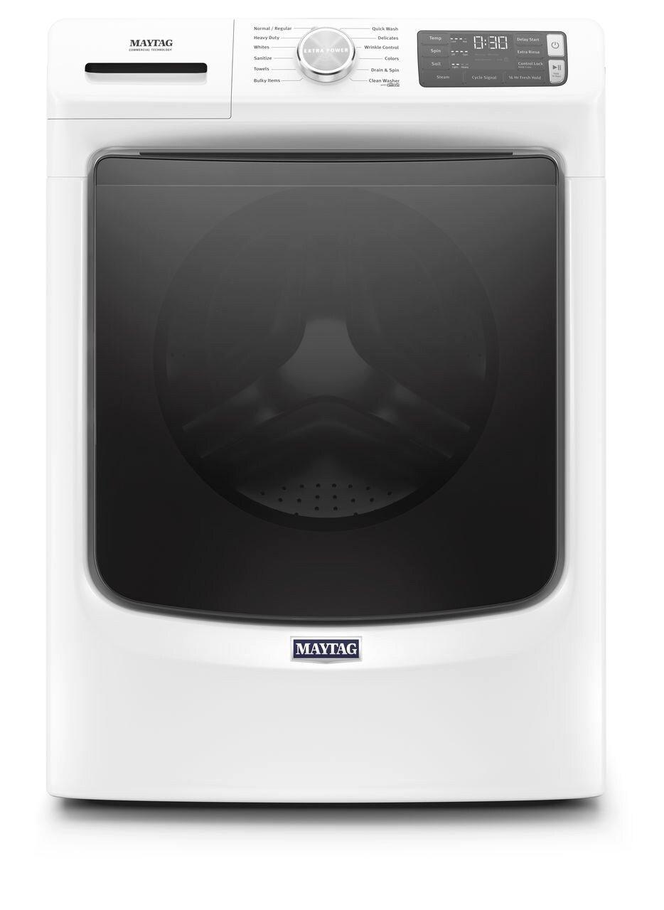 Maytag White 32-15/16 in. 4.8 cu. ft. Electric Front Load Washer 
