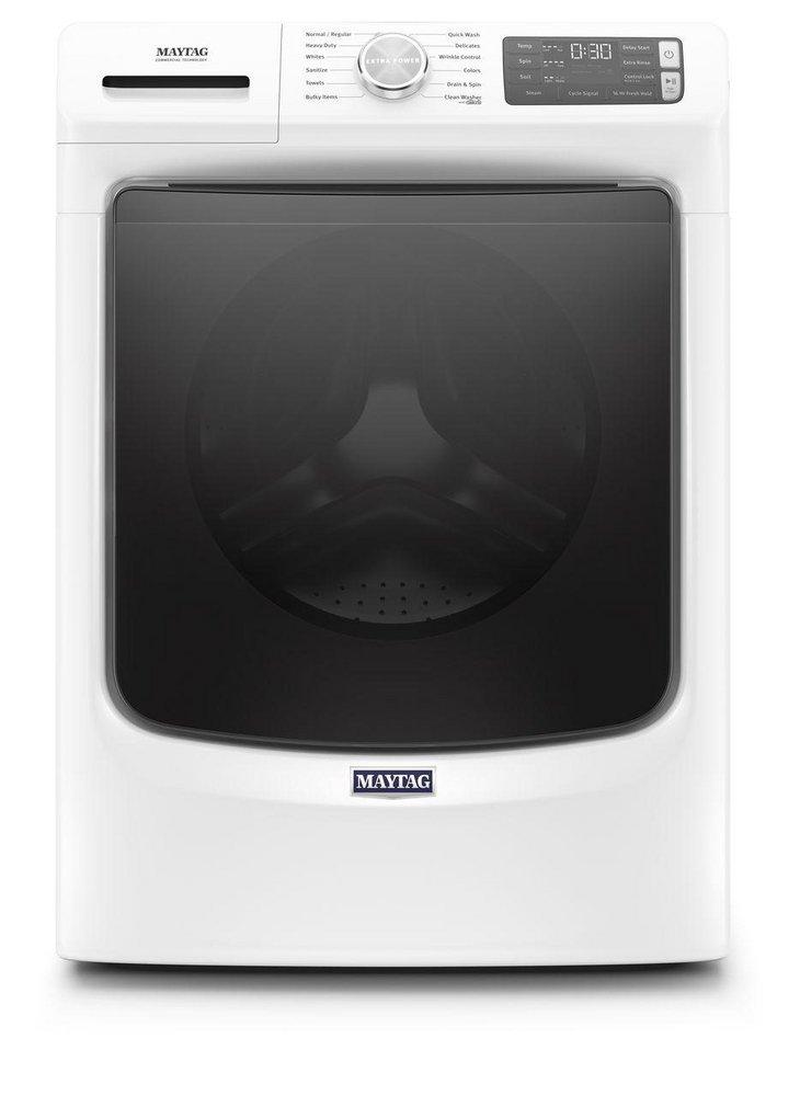 Maytag White 32-15/16 in. 4.8 cu. ft. Electric Front Load Washer 