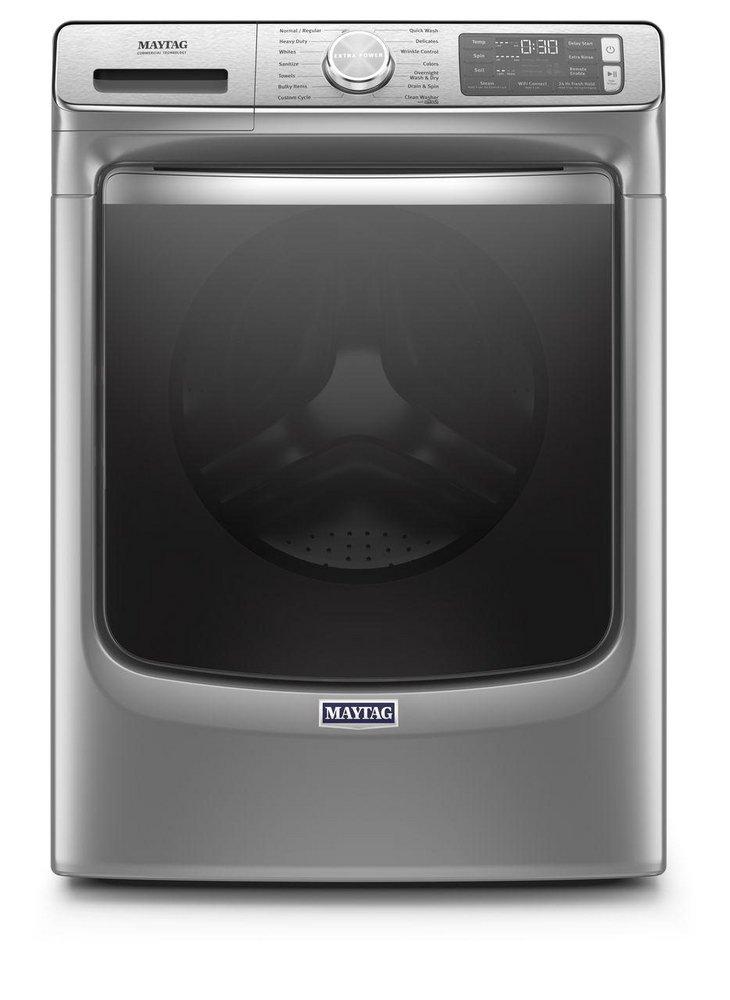 Maytag Metallic Slate 32-15/16 in. 5.0 cu. ft. Electric Front Load Washer 