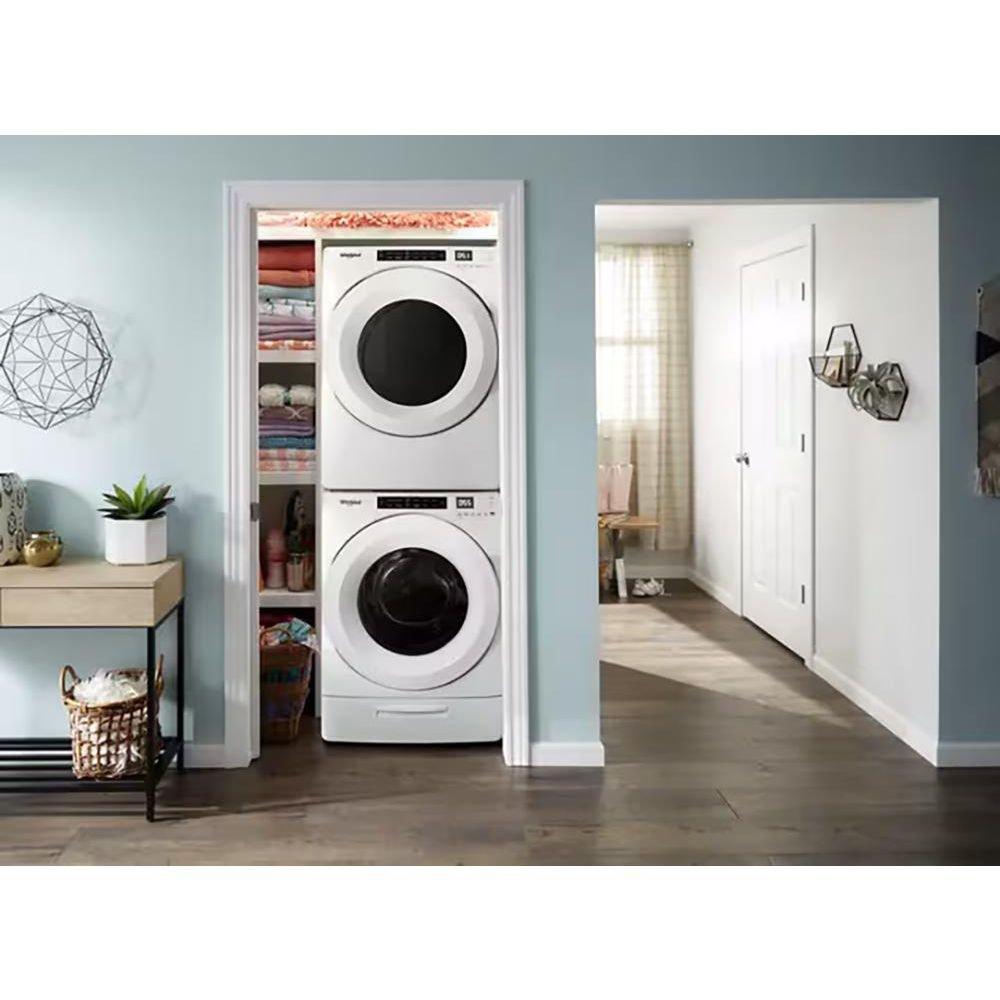 Whirlpool White 31-9/16 in. 4.3 cu. ft. Electric Front Load Washer 