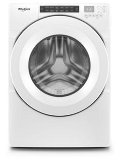 Energy Star 27"W 4.3 cu. ft. Closet Depth Front Load Electric Washer with Intuitive Controls in White