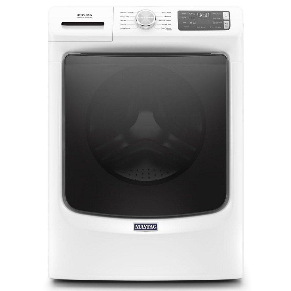 Maytag White 31-5/16 in. 4.5 cu. ft. Electric Front Load Washer 