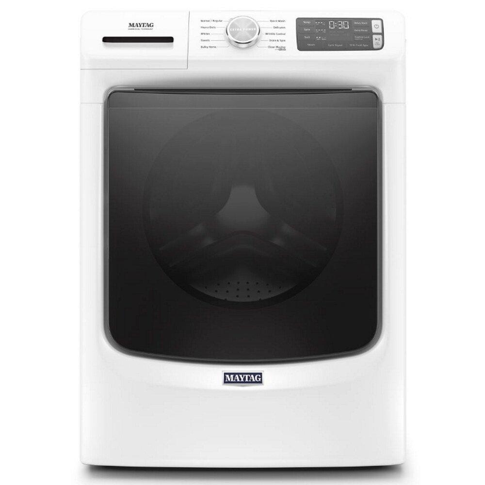 Maytag White 31-5/16 in. 4.5 cu. ft. Electric Front Load Washer 