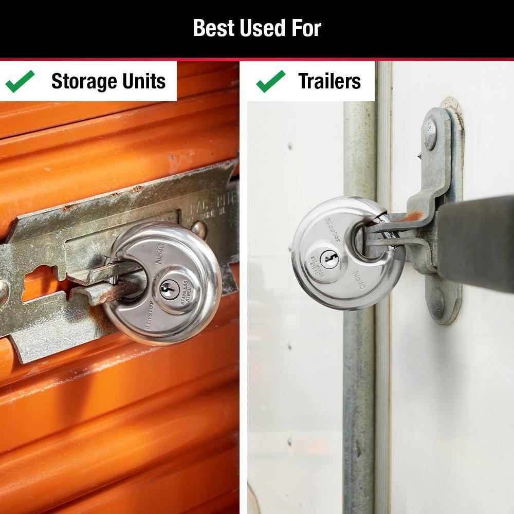 Master Lock Stainless Steel 2-3/4 x 5/8 in. 4-Pin Cylinder Padlock Shackle 