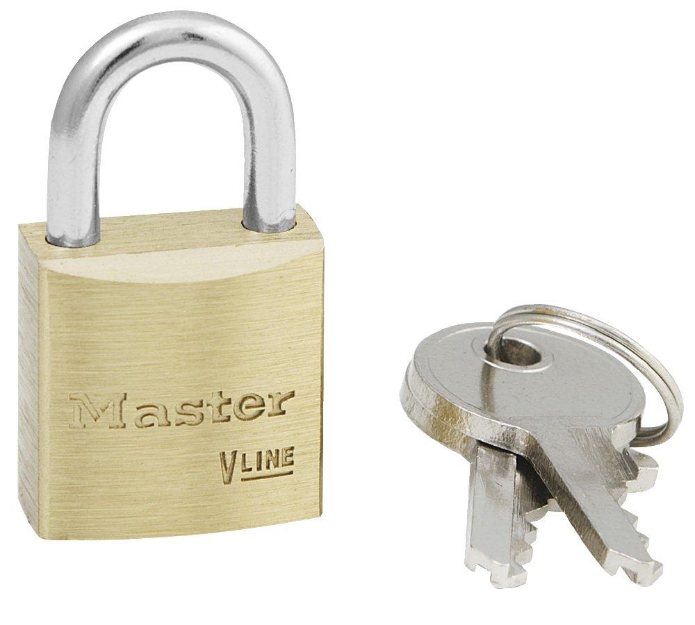 Master Lock Brass 3/4 x 7/16 in. Padlock Shackle Keyed Alike 